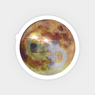 Doge Moon Sticker